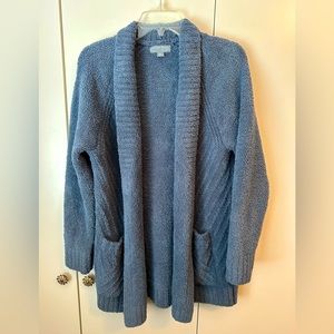 Barefoot Dreams Shawl Collar Chevron Sweater - Super Soft! Like New!